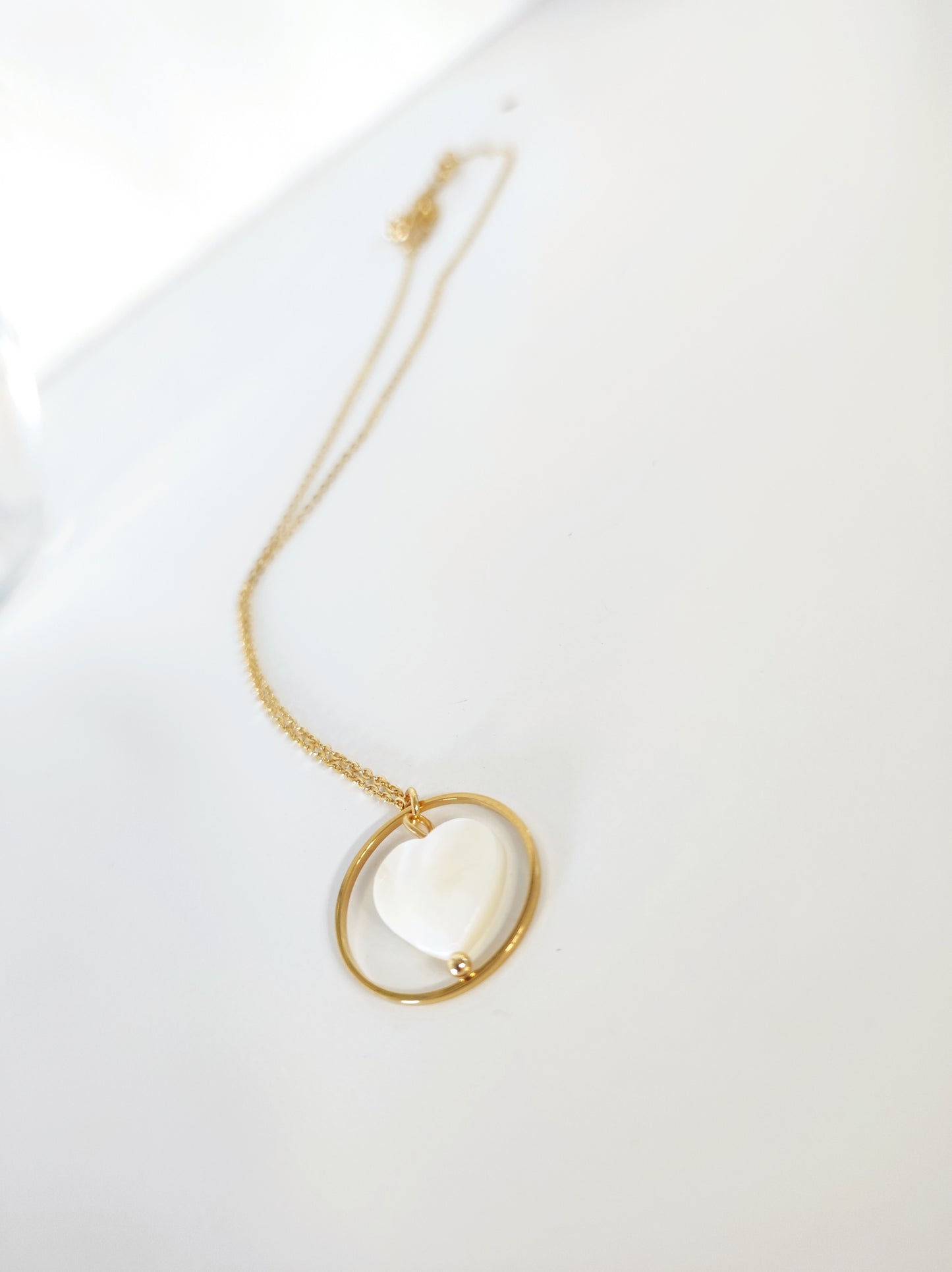 Gargantilla Corazón blanco