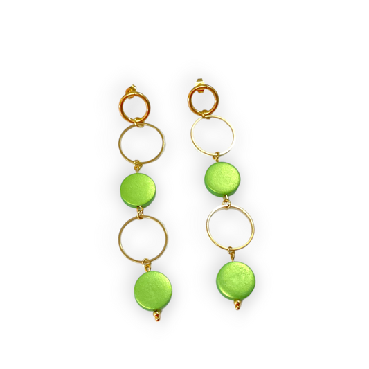 Pendientes Ayana verde