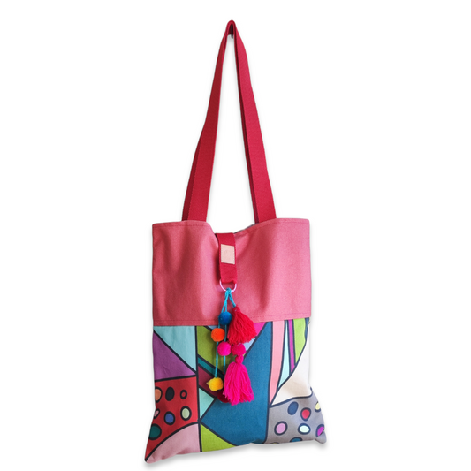 Tote Lona Rojo coral