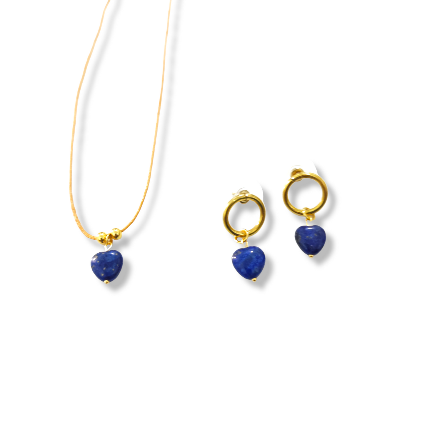 Pendientes Corazón Azul