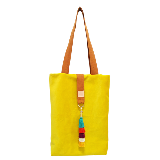 TOTE BAG TERCIOPELO AMARILLO