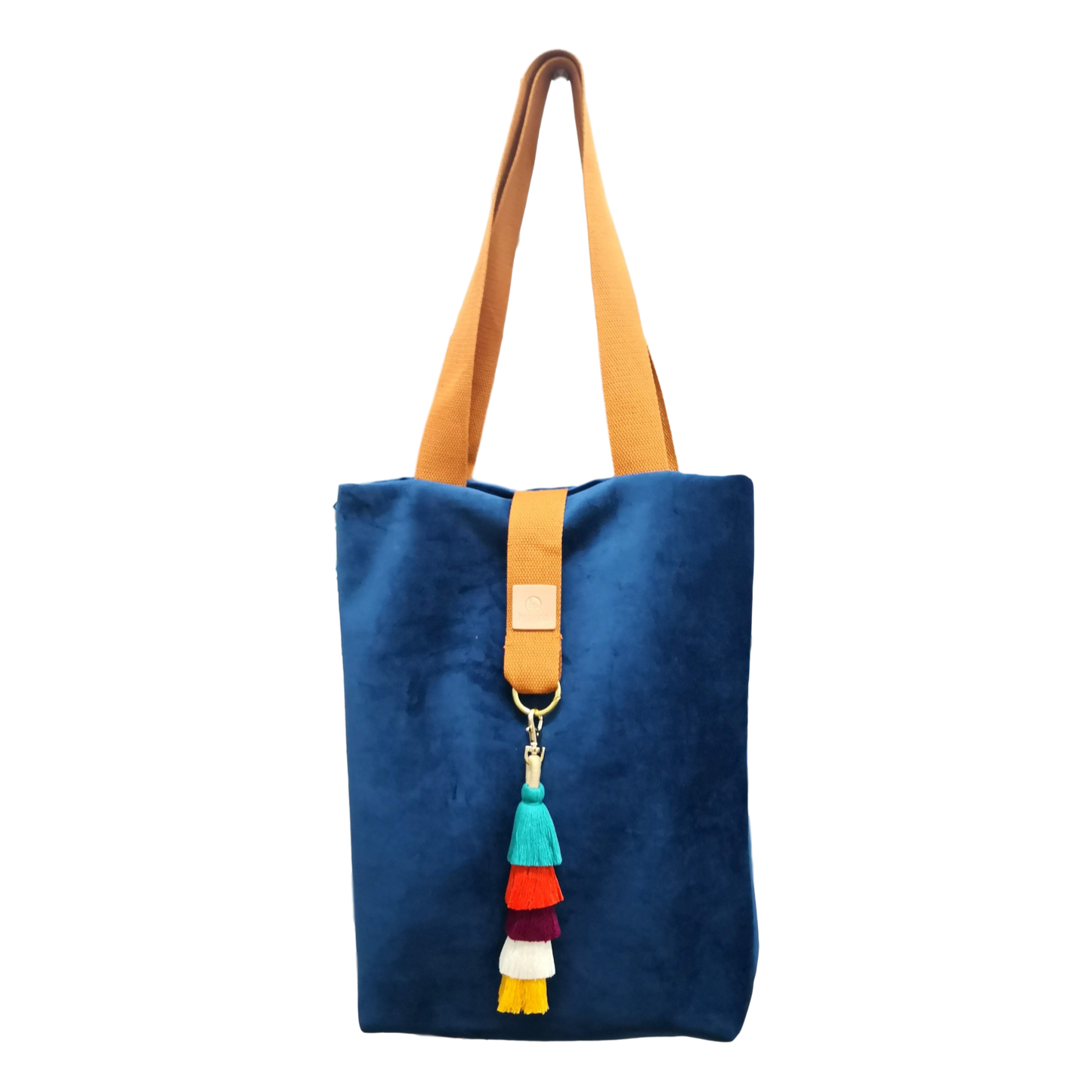 TOTE BAG TERCIOPELO AZUL MARINO